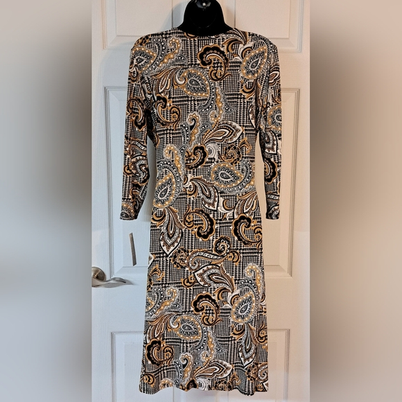 Shelby & Palmer Faux Wrap Pullover Dress - Picture 7 of 10